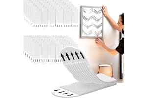 Generic 36 Pairs 72 Strips Picture Hanging Strips, Damage-Free, Sticky Hooks for Posters on Wall