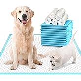 DEEP DEAR Extra Large Dog Pads 30"x26" 30 Count, Thicker Puppy Pads for Potty Training, Super Absorbent Pee Pads for Dogs, Le
