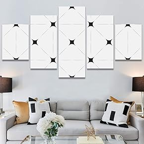 SIGNWIN 5 Panel Canvas Wall Art Modern Art...