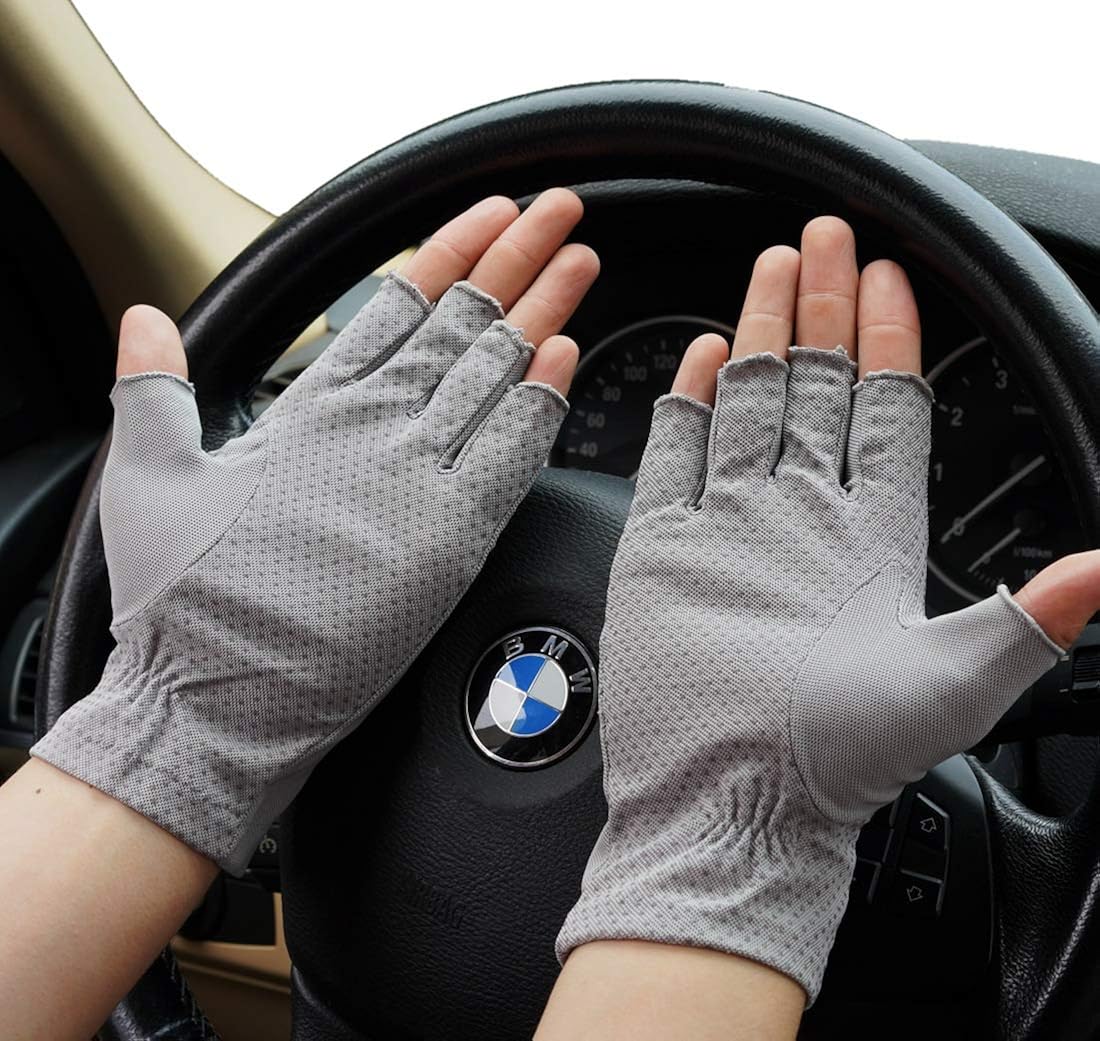 Buy 2 Pairs Sun Protection Gloves for Men Lightweight Washable