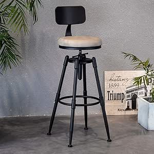 Chairs Simple Silla de la Barra de Hierro Moderna rotativa de Arte