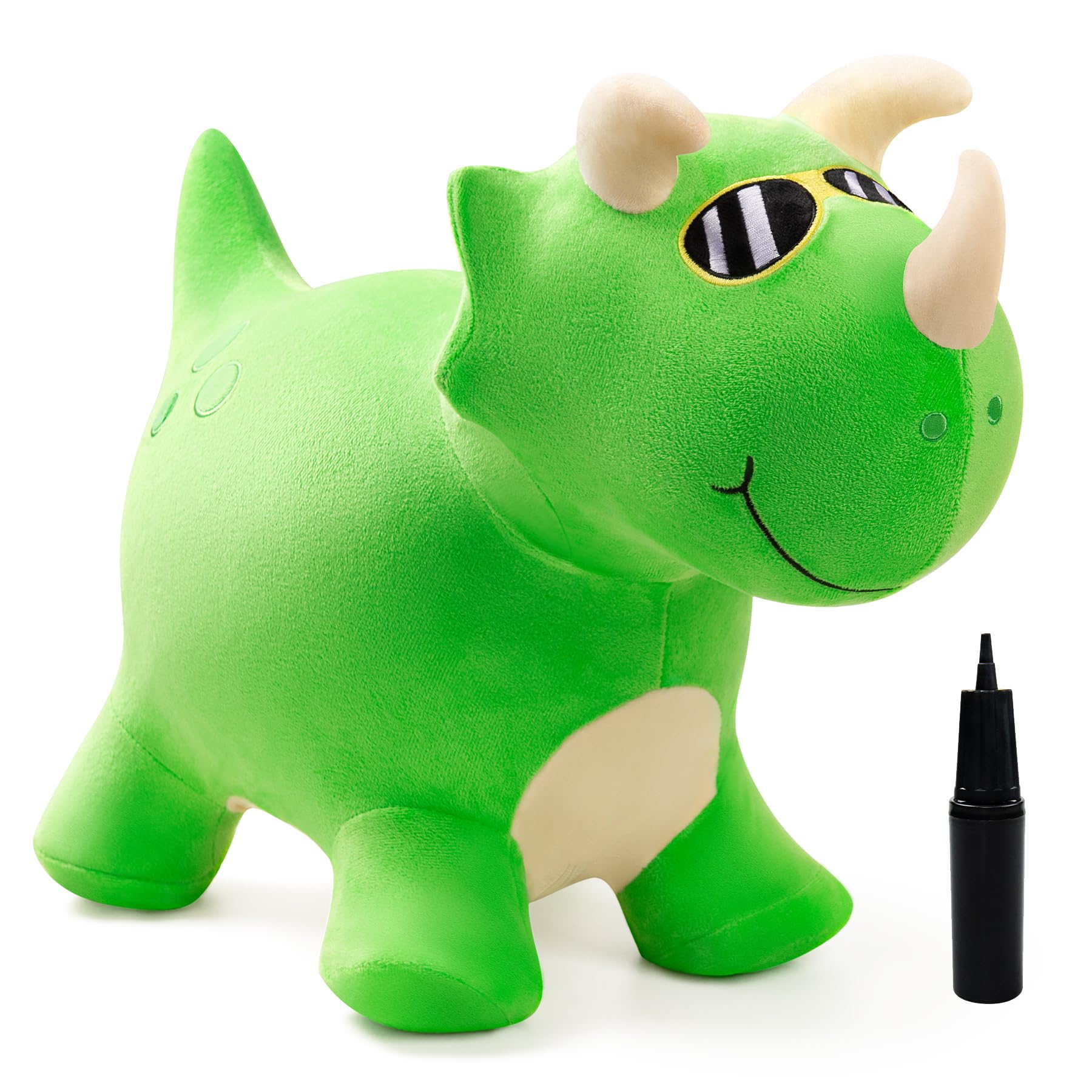 INPODAK Animal Hopper,Dinosaur Horse Hopper,Bouncing Horse Hoppers,Animal Space Hoppers For Kids,Hop along Dinosaur,Toddler Indoor Outdoor Ride On Toys,Christmas Birthday Gift