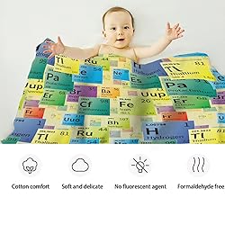 Periodic Table of The Elements Blanket, Science 90
