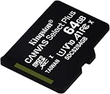 Kingston 64GB microSDXC Canvas Select Plus UHS‑I A1 100MB/s Adapter view 4