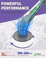 Homtronics Cordless Electric Spin Scrubber, IPX8 Waterproof, 9 Brush Heads view 2