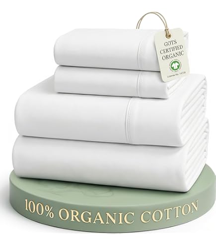 Amazon.com: Organic Sheets - 100% Organic Cotton Sheet Set, 500