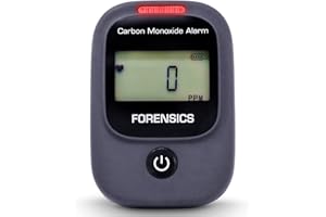 FORENSICS DETECTORS FD Vehicle & Aircraft Carbon Monoxide CO Detector | Fast Low-Level 9ppm Alarm (Version 2.0)