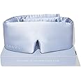DROWSY Silk Sleep Mask. Face-Hugging, Padded Silk Cocoon for Luxury Sleep in Total Darkness. (Blue Belle)