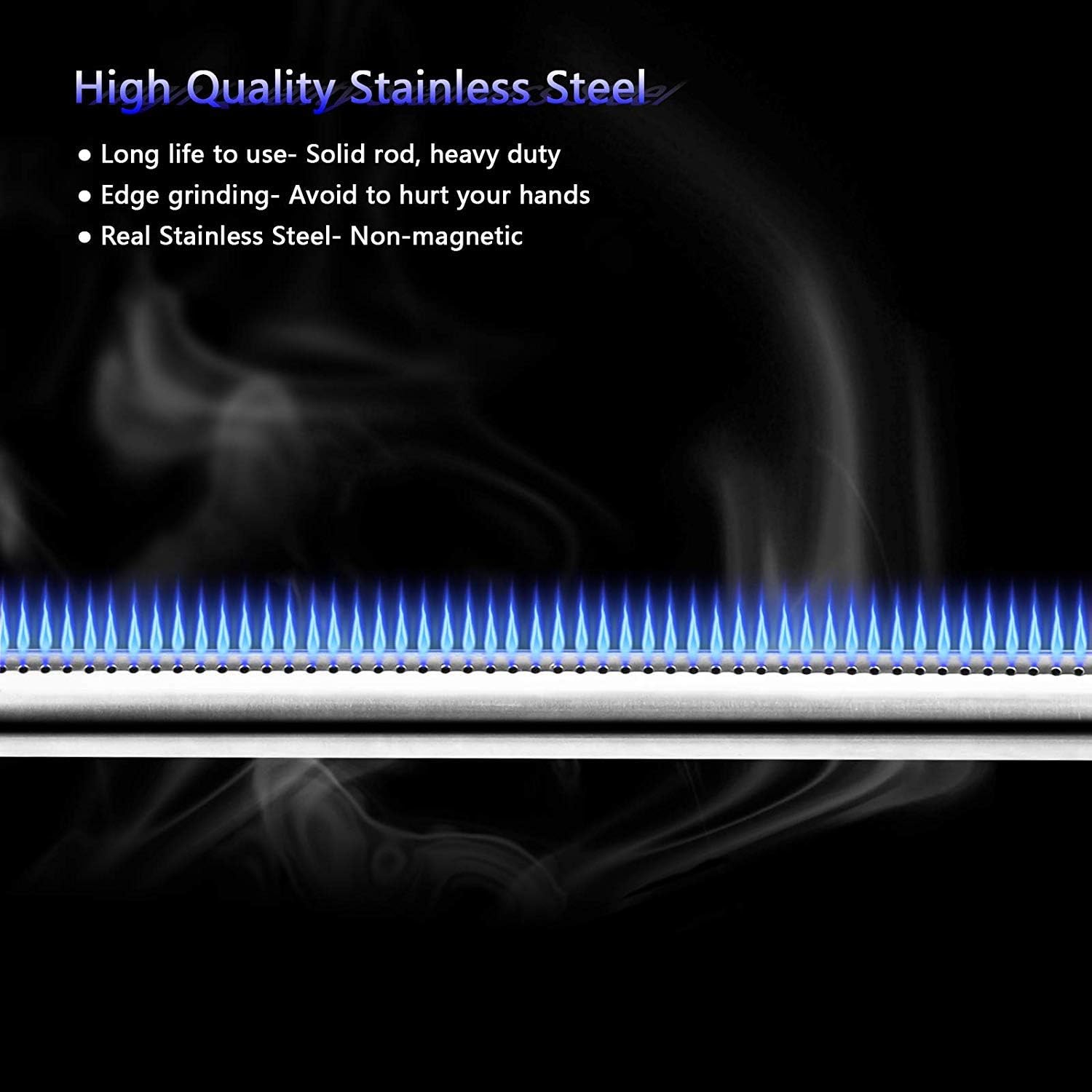 Hisencn Grill Burner Tubes for Home Depot Nexgrill 4 Burner 720-0830H, 720-0830D, 5 Burner 720-0888, 720-0888N, 14 7/8" Stainless Steel Burner Pipe Replacement Parts, 5Pack : Garden & Outdoor