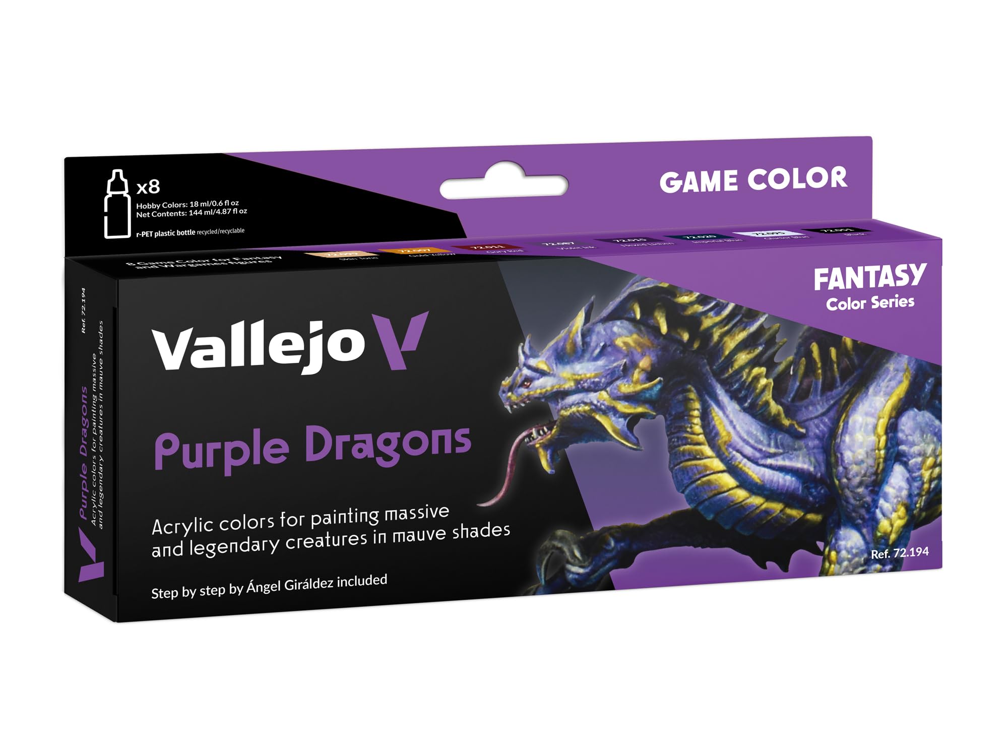 Vallejo AV Game Color Set - Purple Dragons (x8)