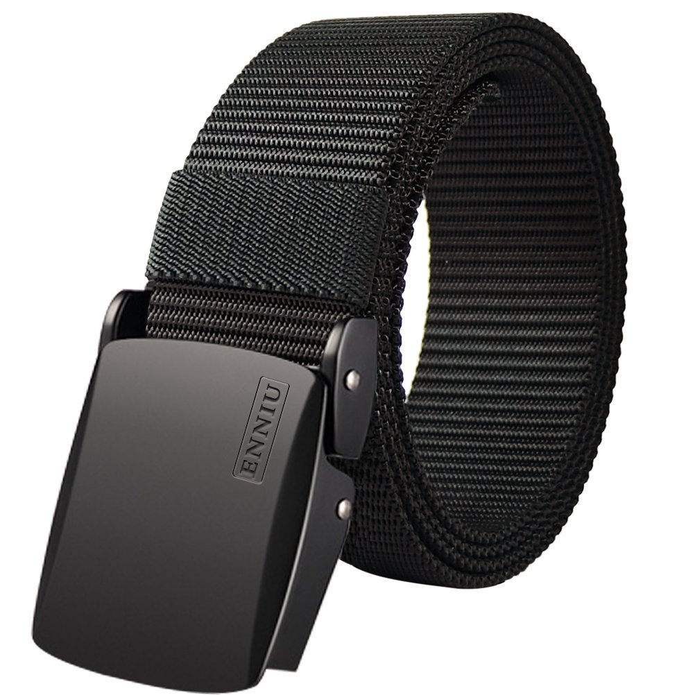 Fairwin Nylon Web Belt 15 Inch Mens Tactical Webbing Casual Metal