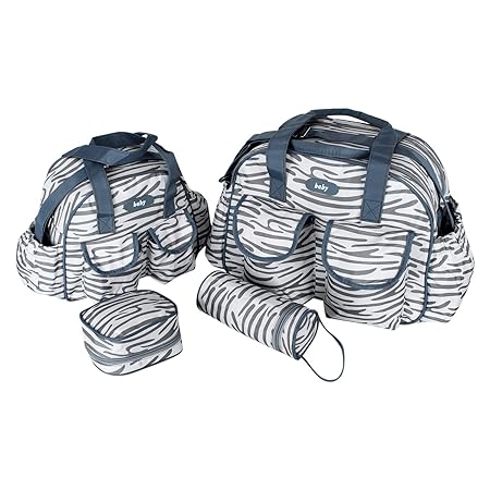 The Baby Co. Diaper bag 5 pieces Diaper bags set Waterproof and Multi-Function Large Baby Diaper Bag baby bags for Mom and Dad with Changing pad