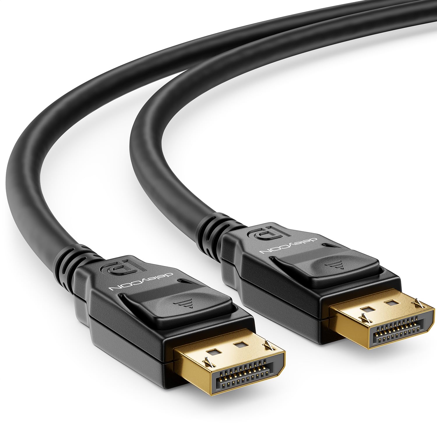 deleyCON 2m (6.56 ft.) DisplayPort 8K Cable 1.4-1080P to 8K - Optimal for Gaming Monitors up to 240Hz PC HBR3 DSC HDR-10