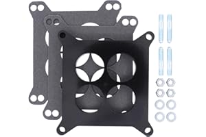 ApplianPar 1/2" Carburetor Spacer Adapter Gaskets Studs Kit for Holley Street Demon for Edelbrock for Chevy 4BBL SBC BBC 4 Barrel Carb
