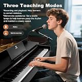 Artist Hand 88 Weighted Keys Digital Piano with Stand 3 Pedals USB MIDI view 3