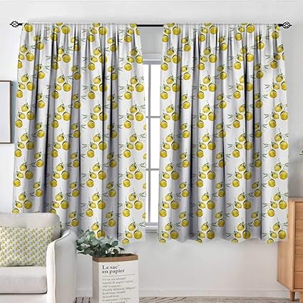 Amazon Com All Of Better Nature Room Darkening Curtains Lemon