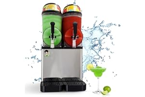 Margarita Girl Double-Bowl Full Size Frozen Slushy Drink Machine - Versatile High-Capacity Model Features Two 3.2-Gallon Bowls - Makes 100 Cups of Resort-Style Margaritas, Daiquiris, Piña Coladas, Etc