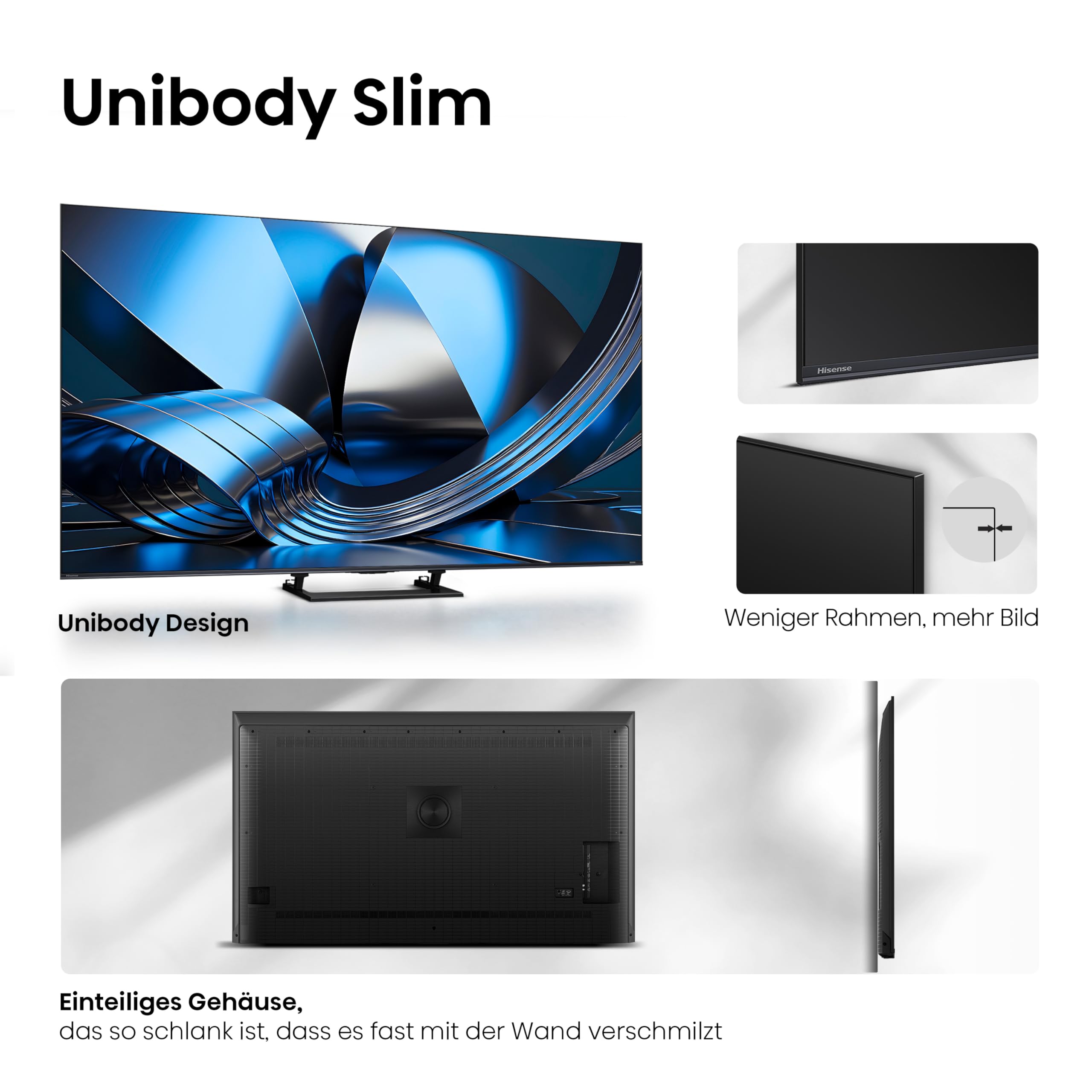 Hisense 75U7DSE Fernseher 75 Zoll, 4K UHD, Hi-QLED Mini LED, Smart TV, 144Hz, Hi-View AI Engine, IMAX Enhanced, AI Lichtsensor, Dolby Vision.Atmos, Tuned by DeVialet, FreeSync Premium Pro [2026] 7