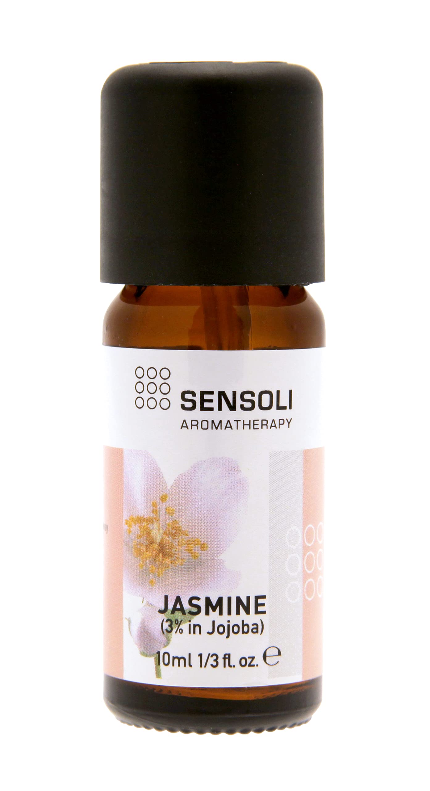 SENSOLI Jasmine Oil 3% Dilution in Jojoba Oil 10ml - Pre-Blended Jasmine Absolute for Skin Care and Massage