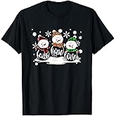 Faith Hope Love Snowman Christmas Pajama Cute Winter X-Mas T-Shirt