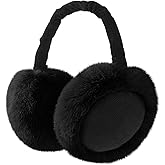 Pleneal Ear Muffs for Winter Women, Foldable Earmuffs Faux Fur Warm Ear Warmers for Women, Outdoor Cute Ear Covers for Girls