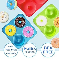 Walfos Full Size Silicone Donut Mold for Baking- 4