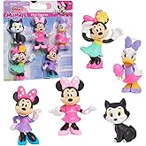Just Play Disney Junior Minnie Mouse Mini Figures 5 Pack, 1.75" to 2.75" Tall; Toys for Kids Ages 3+
