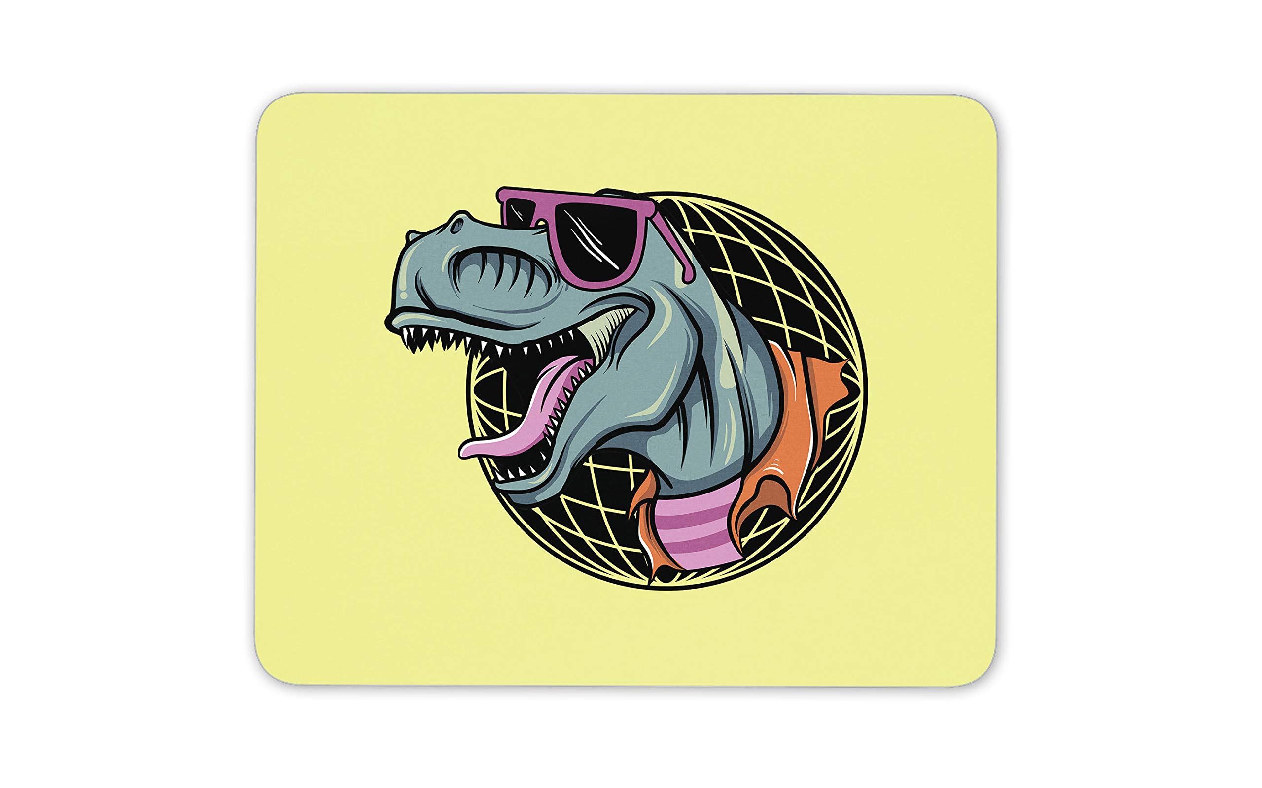 Destination Vinyl Ltd Funny T-Rex Mouse Mat Pad - Dinosaur Boys Dad Fun Desk Computer #15401