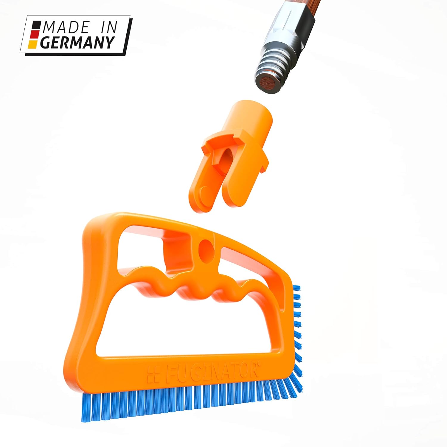 Fuginator Scrub Brush for Tile & Grout Stiff Nylon Bristle Scrubbing