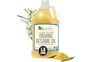 Kevala Organic Extra Virgin Sesame Oil – Mild Flavor for Cooking, Sautéing, Baking, and Dressings - USDA Certified, Cold Pres