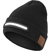 Bluetooth Beanie with Light, LED Beanie with Built-in Speaker and Microphone, Gifts for Men Women