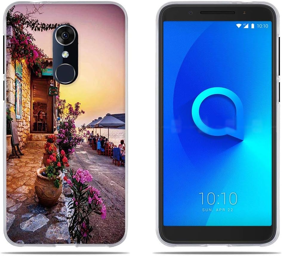 DIKAS Compatible with Cover for Alcatel 3 5052D/ OT 3/ 3L 5034D, Slim Fit Shockproof Flexible Ultra Thin Durable Compatible with for Alcatel 3 5052D/ OT 3/ 3L 5034D (5.5")