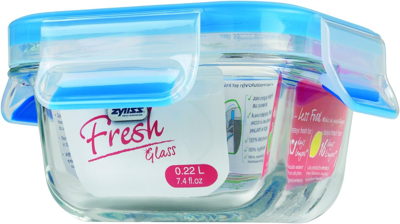 Zyliss"Fresh" Glass Food Storage Container with Snap Locking Lid 100