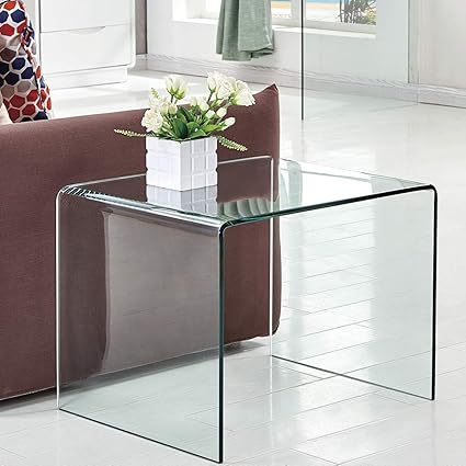 Amazon Com Bedroom Side Tables Living Room Glass Small End