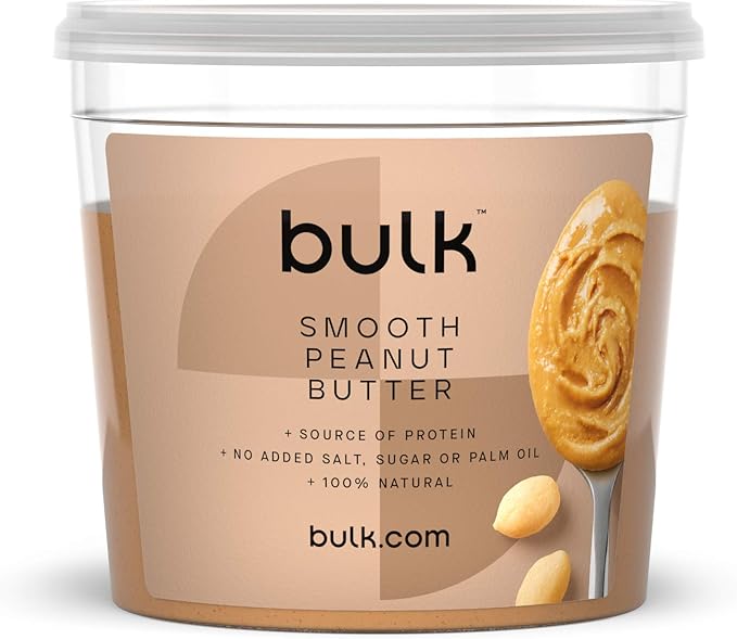 Bulk Natural Roasted Peanut Butter Tub, Smooth, 1 kg, Packaging May