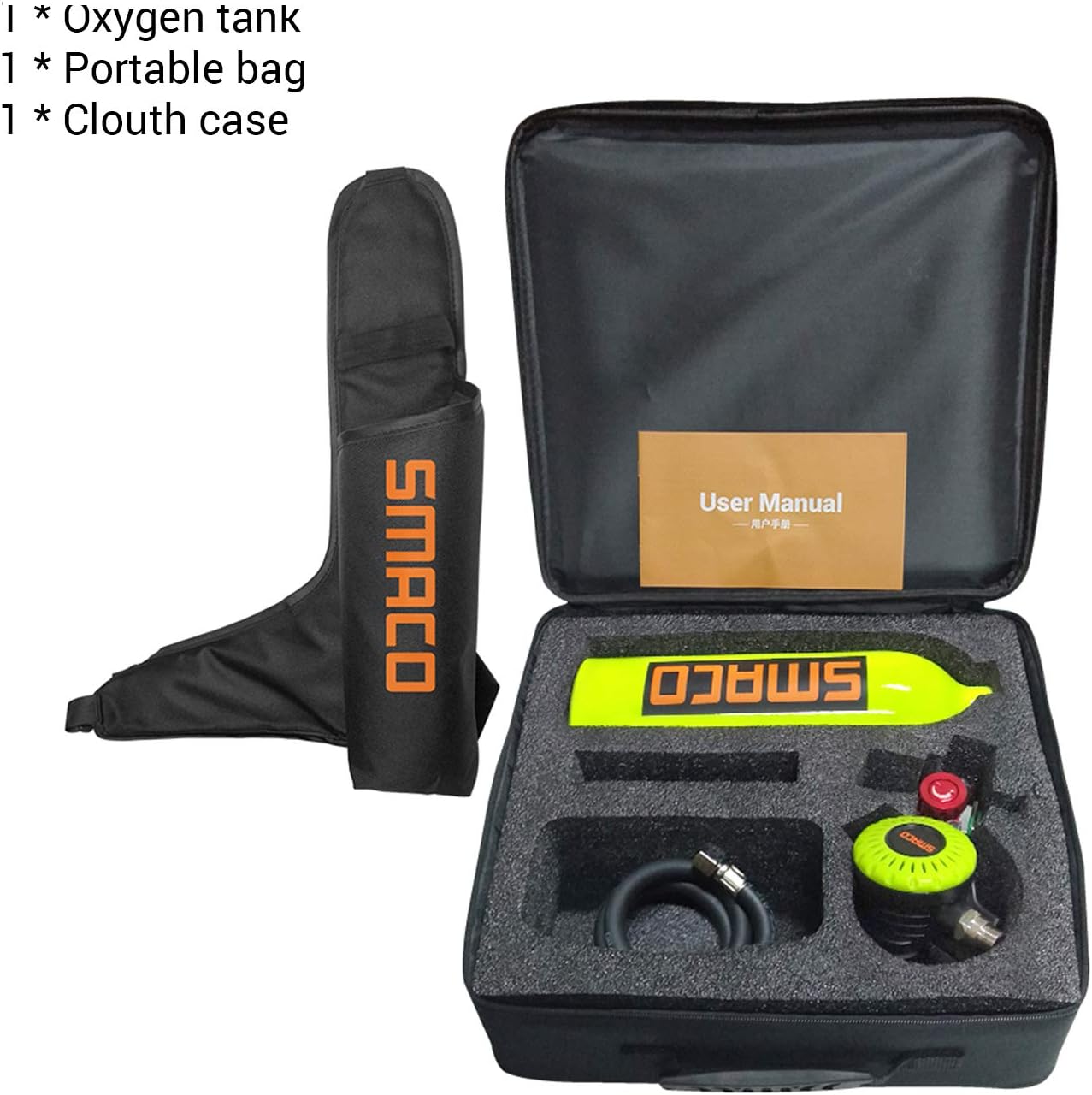 SMACO Scuba Tank 1L Mini Scuba Tank S400 Scuba Diving Tank Diving Equipment : Sports & Outdoors