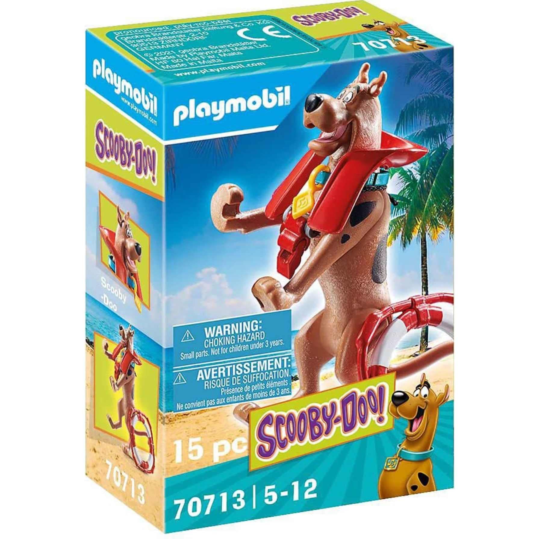 PLAYMOBIL SCOOBY-DOO! 70713 Collectible Lifeguard Figure, for Children Ages 5+