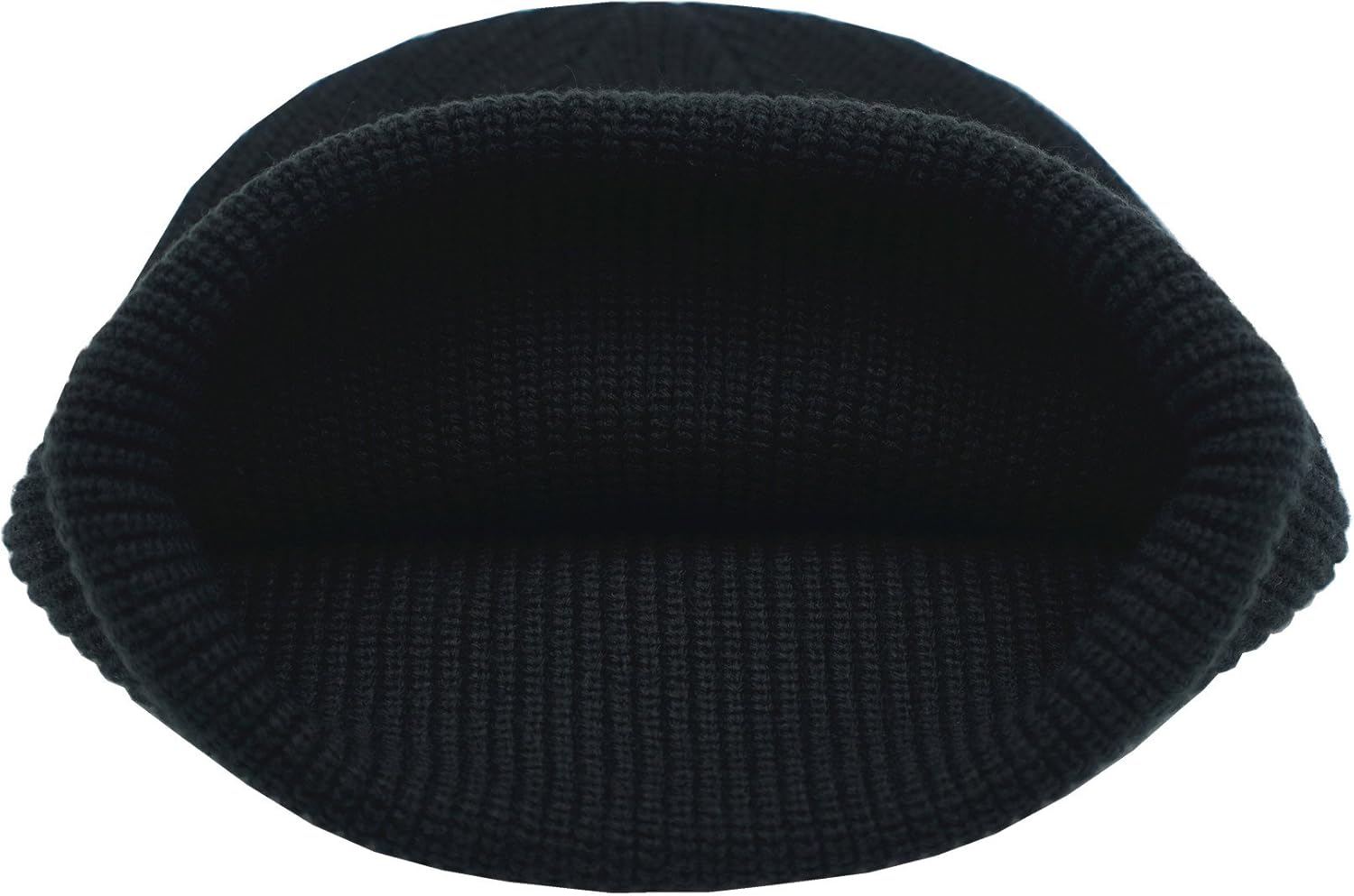 Connectyle Classic Men 's Warm Winter Hats Thick Knit Cuff Beanie Cap Daily Beanie Hat Black , 55 60cm: Clothing