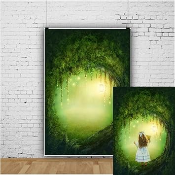 Amazon Com Ofila Fairy Forest Backdrop 5x7ft Magic Trees Elf