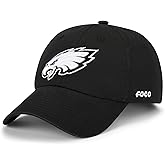 FOCO NFL Mens NFL Team Logo Black & White Casual Hat Caps