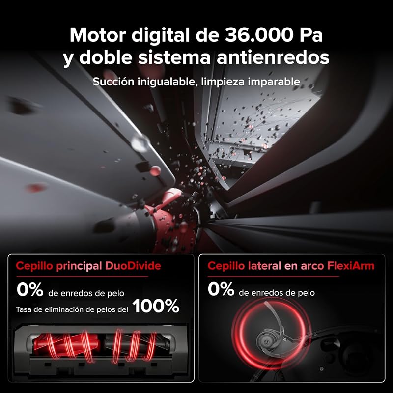 Saros 20 Robot Aspirador Succión Extrema de 36000 Pa