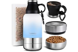 KOALA PAL 32oz Portable Dog Travel Water Bottle + Travel Dog Bowls, Human and Dog Water Bottle, Dog Water Bowl Dispenser, Dog Travel Bowl, Travel Accessories for Dogs