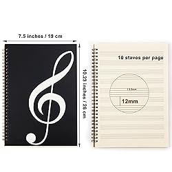 Blank Sheet Music Notebook, 160 Pages Composition