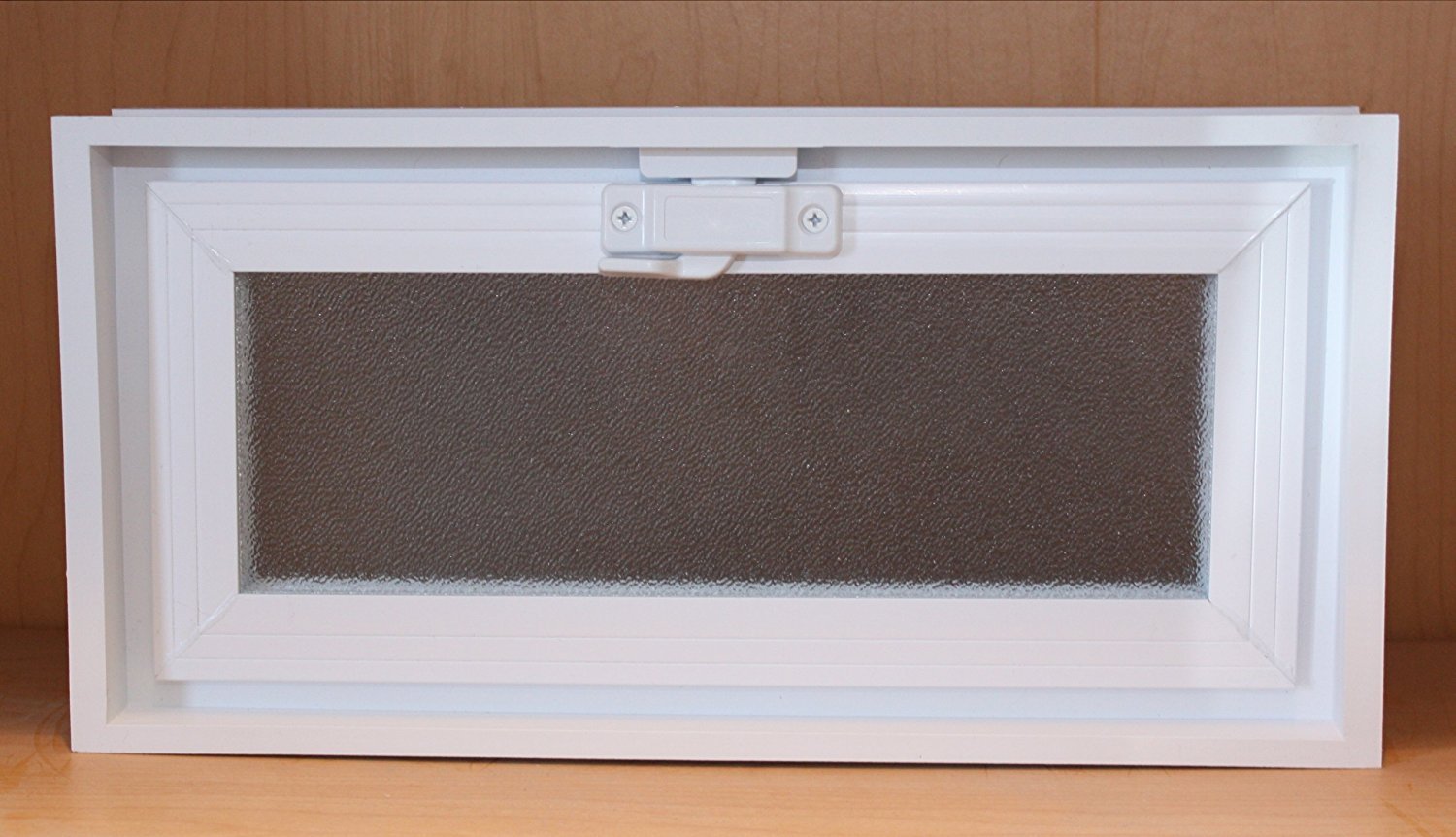 Glass Block Vent - 16x8 Vinyl Hopper Vent