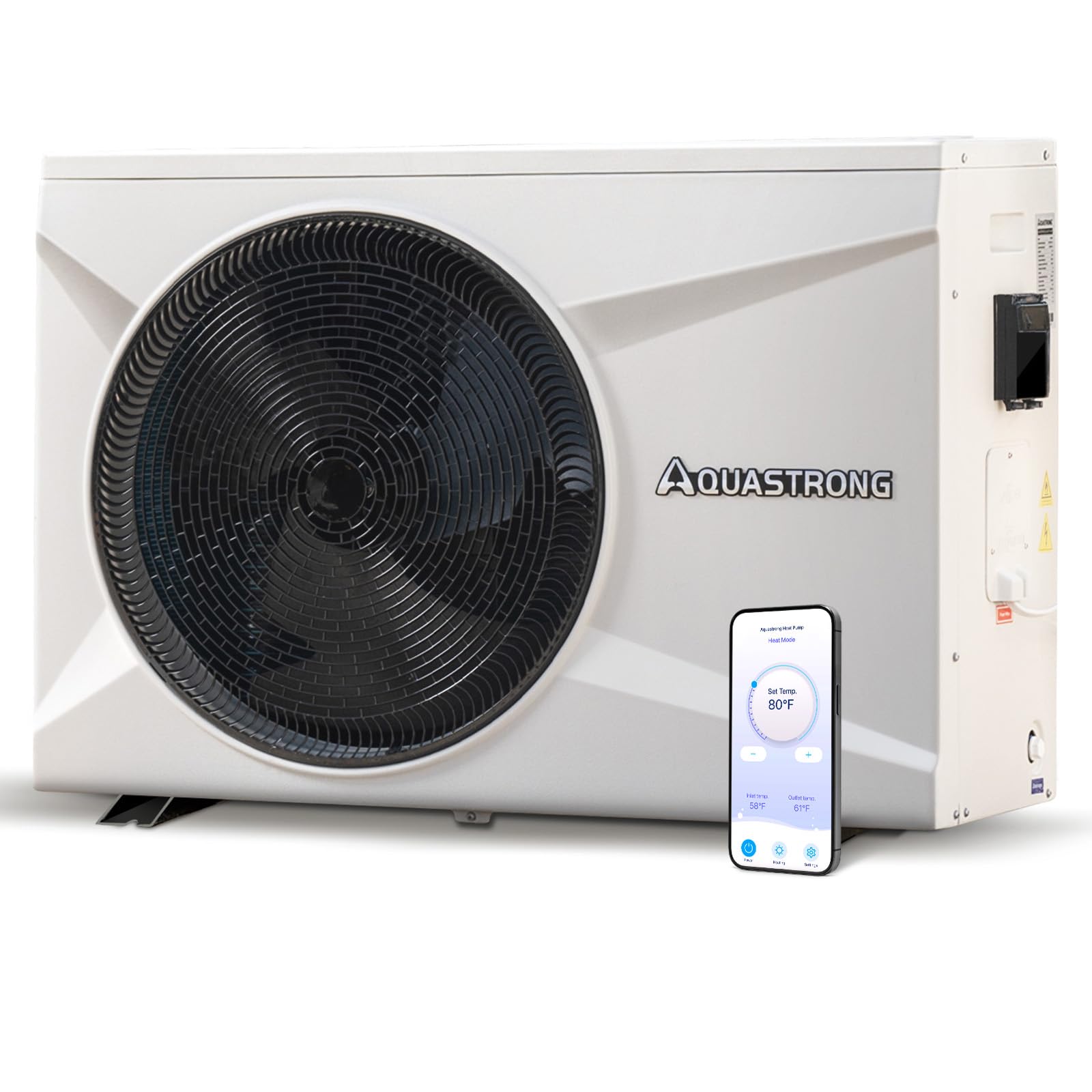 Aquastrong Inverter Swimming Pool Heat Pump, 75,000