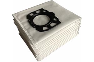 CF Clean Fairy 10Pack Replacement Fleece Filter Bags Compatible With Karcher WD4 WD5 WD5/P MV4 MV5 MV6 Wet & Dry Vacuums Replacement for Karcher 2.863-006.0