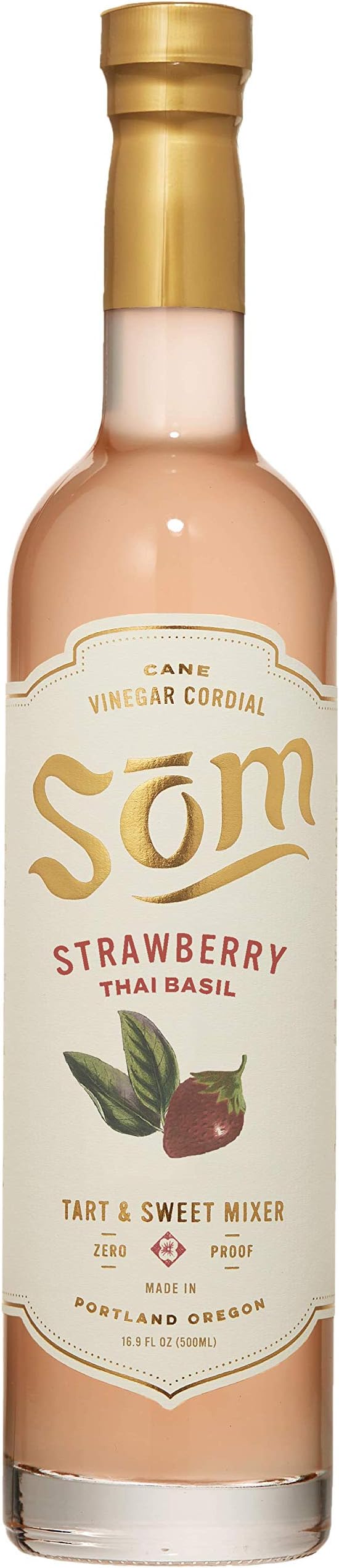 Som Cane Cordial Strawberry Thai Basil