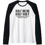 Amazon Com Half Hood Half Holy Pray With Me Don T Play With Me Sweatshirt Clothing