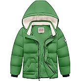 WULFUL Kids Boy's Winter Coat Detachable Hat Puffer Windbreaker Warm Cotton Jacket Parka Down Outdoor Coats