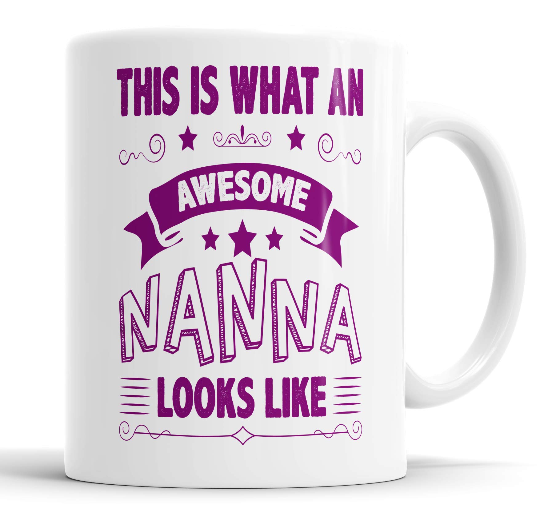 This is What an Awesome Nanna Looks Like Mug Humour, Joke, Leaving Present, Friend Gift Cup Birthday Christmas, Ceramic Mugs